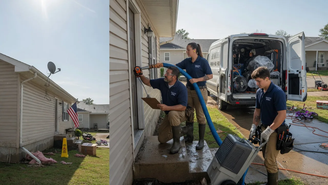 Ceiling Water Damage Restoration in New Middletown, OH near me